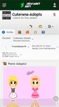 Mobile Screenshot of cuteness-adopts.deviantart.com
