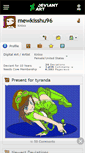 Mobile Screenshot of mewkisshu96.deviantart.com