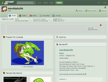 Tablet Screenshot of mewkisshu96.deviantart.com