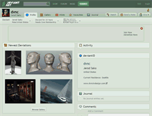 Tablet Screenshot of dvnc.deviantart.com