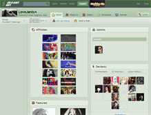 Tablet Screenshot of lovejanis.deviantart.com
