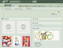 Tablet Screenshot of gigaomega.deviantart.com