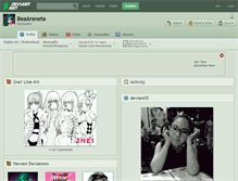 Tablet Screenshot of beaaraneta.deviantart.com