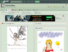 Tablet Screenshot of i-love-to-draw.deviantart.com