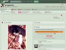 Tablet Screenshot of larosaperlata.deviantart.com