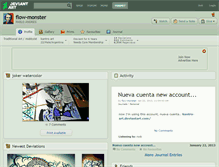 Tablet Screenshot of flow-monster.deviantart.com