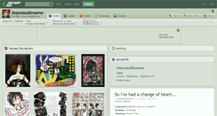 Desktop Screenshot of depresseddreamer.deviantart.com