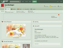 Tablet Screenshot of geordiedragon.deviantart.com