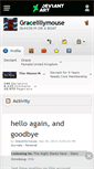 Mobile Screenshot of gracelillymouse.deviantart.com