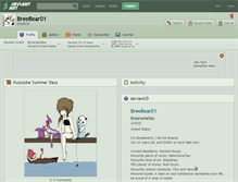 Tablet Screenshot of breebear01.deviantart.com