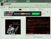 Tablet Screenshot of ec-darkmatter.deviantart.com