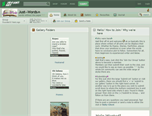 Tablet Screenshot of just--words.deviantart.com