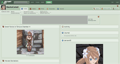Desktop Screenshot of blackocomet.deviantart.com