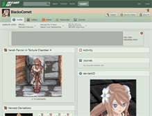 Tablet Screenshot of blackocomet.deviantart.com