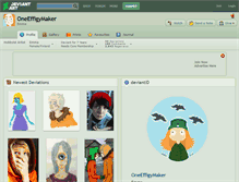 Tablet Screenshot of oneeffigymaker.deviantart.com