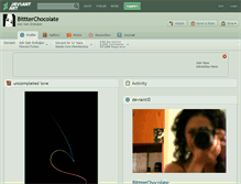 Tablet Screenshot of bittterchocolate.deviantart.com