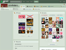 Tablet Screenshot of llamabadges.deviantart.com