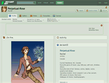 Tablet Screenshot of perpetual-rose.deviantart.com