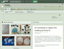 Tablet Screenshot of koutaku.deviantart.com