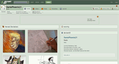 Desktop Screenshot of dantephoenix21.deviantart.com