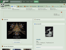 Tablet Screenshot of narada.deviantart.com