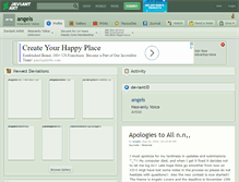 Tablet Screenshot of angels.deviantart.com