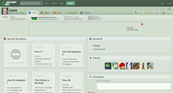 Desktop Screenshot of coora.deviantart.com