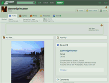 Tablet Screenshot of damnedprincesse.deviantart.com