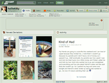Tablet Screenshot of holliekitty.deviantart.com