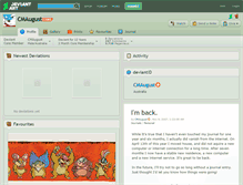 Tablet Screenshot of cmaugust.deviantart.com