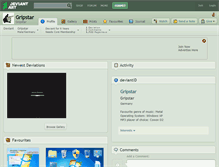 Tablet Screenshot of gripstar.deviantart.com