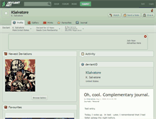 Tablet Screenshot of ksalvatore.deviantart.com