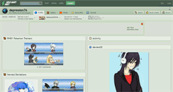 Desktop Screenshot of depression76.deviantart.com