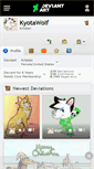 Mobile Screenshot of kyotawolf.deviantart.com