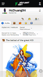 Mobile Screenshot of hozhuangshi.deviantart.com