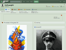 Tablet Screenshot of hozhuangshi.deviantart.com