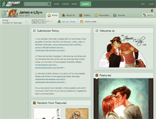Tablet Screenshot of james-x-lily.deviantart.com