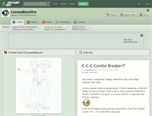 Tablet Screenshot of lionessblackfire.deviantart.com