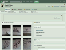 Tablet Screenshot of matt-wilson.deviantart.com