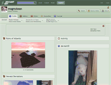 Tablet Screenshot of mogmckean.deviantart.com