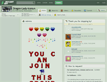 Tablet Screenshot of dragon-lady-icons.deviantart.com