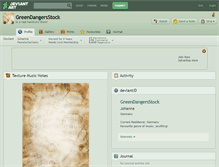 Tablet Screenshot of greendangersstock.deviantart.com