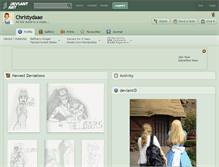 Tablet Screenshot of christydaae.deviantart.com