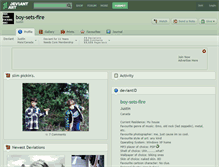 Tablet Screenshot of boy-sets-fire.deviantart.com