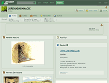 Tablet Screenshot of jordandarkmagic.deviantart.com
