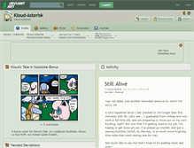 Tablet Screenshot of kloud-asterisk.deviantart.com