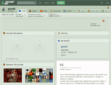 Tablet Screenshot of pluni0.deviantart.com