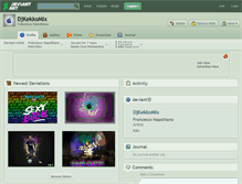 Tablet Screenshot of djkekkomix.deviantart.com