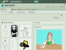 Tablet Screenshot of black-moonfur.deviantart.com