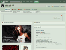 Tablet Screenshot of bl4ck-c4t-xiii.deviantart.com